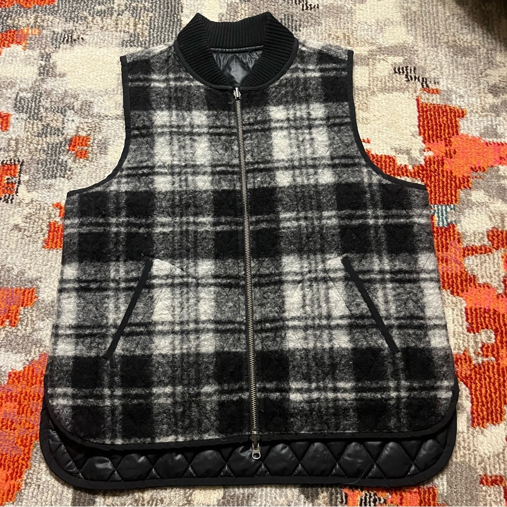Vintage flannel/quilted vest